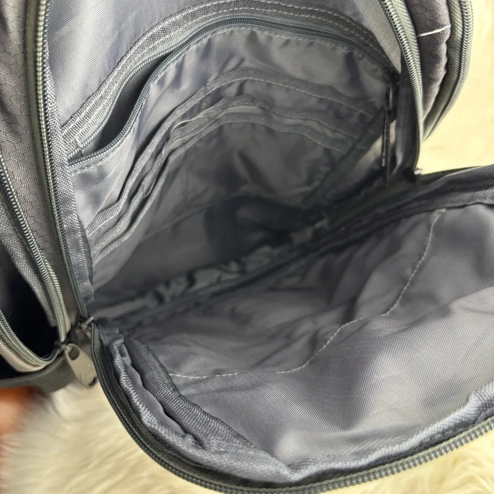 Champion Gray and Black Backpack with Reflective Trim